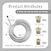25Ft 1/4 Brake Line Kit with 16 Inverted Flare Brake Line Fittings,Flexible Rear Brake Line Kit for Hydraulic Brakes Fuel Transmission System,Brake Line Repair Kit Universal Cars Accessories (Silver)