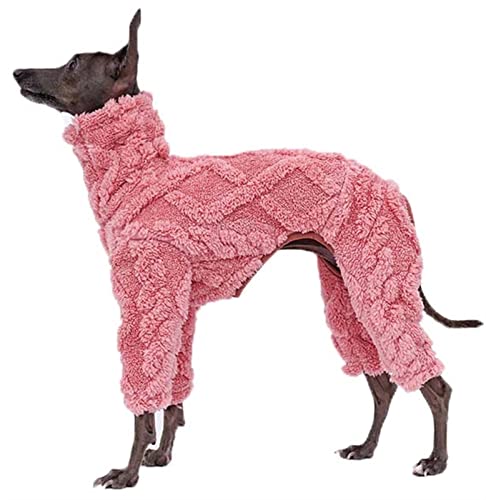 Abrigo de forro polar para perro galgo y whippet mameluco de terciopelo 2