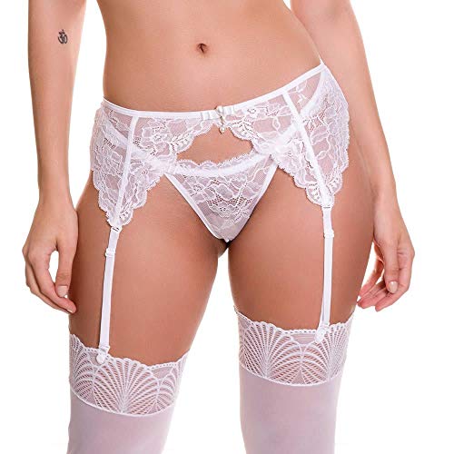 Conjunto de Lingerie com Cinta Liga e Meia 7/8 - VC3245