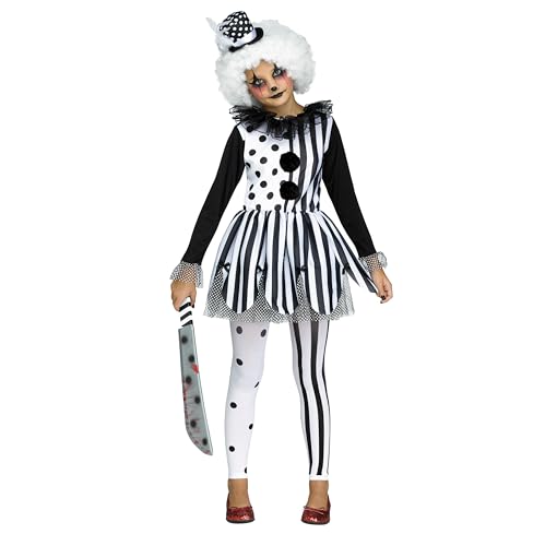 Fun World Big Killer Clown Girls Childrens Costume Multi Extra Multicolor X-Large
