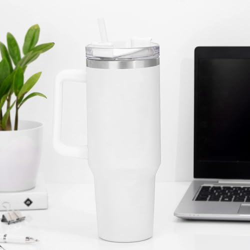 Image of IGP Personalized Large Travel Mug | Same Day Delivery | 1200ml White Tumbler with Custom Name | Main Character Energy‚ Quote | Presents for Him & Her Students & Fitness