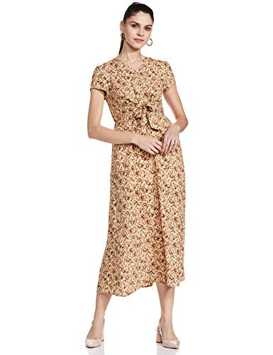 Image of Amazon Brand - Eden & Ivy Women's Polyester Empire Waist Midi Dress
