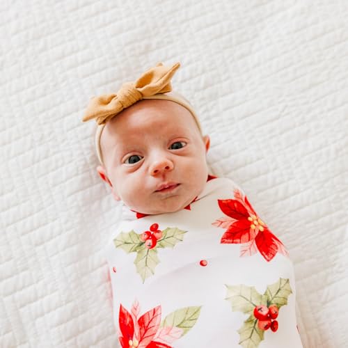 Image of Copper Pearl Swaddle Blankets for Newborns | Soft Stretchy Receiving Blankets for Boys and Girls | Large 46 x 46 Inch Baby Blankets | Lightweight and Breathable Swaddles | Holly Anne