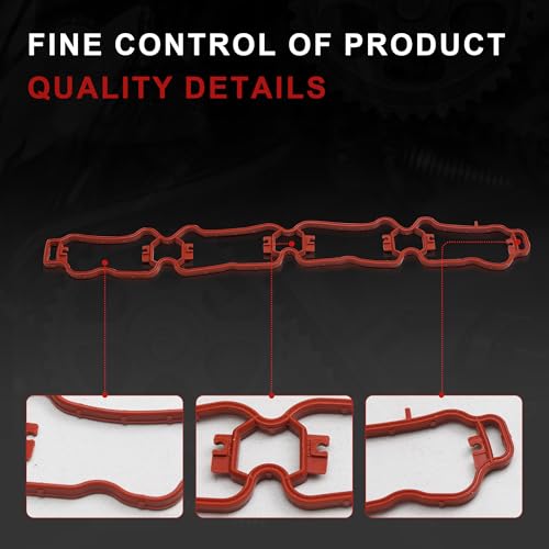 Image of 06K129717A Engine Intake Manifold Gasket Compatible with VW Arteon Beetle Golf Jetta Passat Tiguan Audi A3 A4 A5 A6 A7 Q7 Q8 TT EA888 MK3 1.8T 2.0T