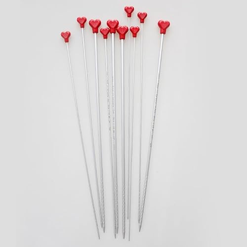 addi Novel - Agujas rectas de aluminio ligero de 14 pulgadas (13.8 in), ergonómicas y cómodas, para bufandas, suéteres, tops (0.128 in (US 3))