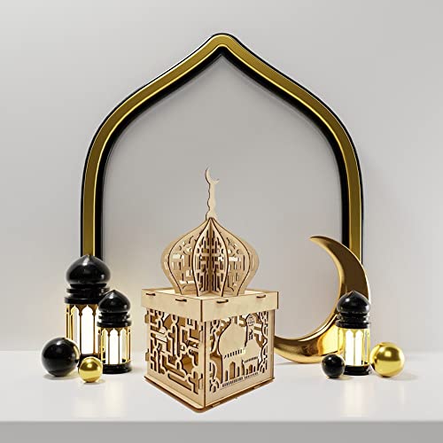 Ornement en bois du Ramadan : le cadeau idéal pour Eid Moubarak