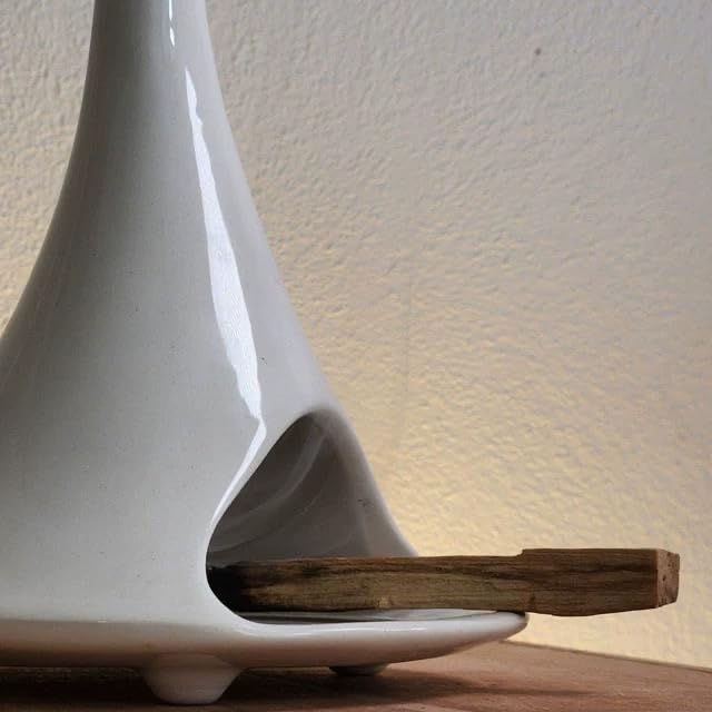 Bruciatore In Ceramica Per Incenso Palo Santo – Fatto A Mano, Moderno, Per Purificazione E Meditazione