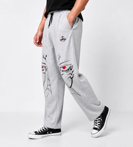 Image of Men's Baggy Track Pants | Loose Fit Athletic Joggers for Gym, Running & Casual Wear | Breathable Comfort Sweatpants with Elastic Waist & Pockets