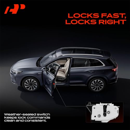 Image of A-Premium Rear Left Driver Side Door Lock Latch Assembly Compatible with Ford F-250 Super Duty /F-350 Super Duty /F-450 Super Duty /F-550 Super Duty 1999-2008, Excursion 2000-2005