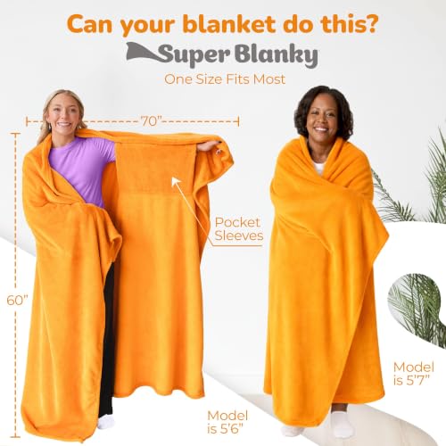 Image of Super Blanky Wearable Blankets for Women & Men, Graduation Day Gift for Her, Cozy Gifts for Women, Wife Birthday Gifts Ideas