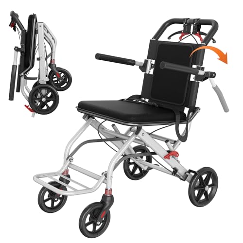 Lightweight Foldable Transport Wheelchair