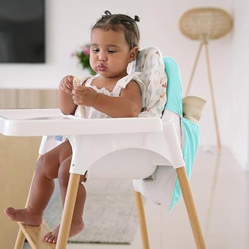Baby Highchair Storage Solution Essential Wipeable Chair Back Pocket Bag Organiser Fit Standard Highchairs Wipeable Chair Pocket - Image 8