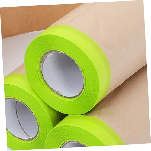 Película y papel de enmascarar protector para automoción y pintura general, pack de 4 3