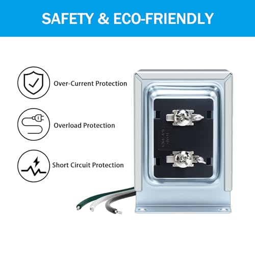 Image of 16V 30VA Doorbell Transformer Hardwired Door Chime Transformer Thermostat Power Adapter Compatible with Video Doorbell Ring Pro Nest Hello