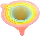 luukup 5 pezzi imbuto,imbuto cucina rainbow colors imbuto set,imbuto in plastica per la cucina varietà kit