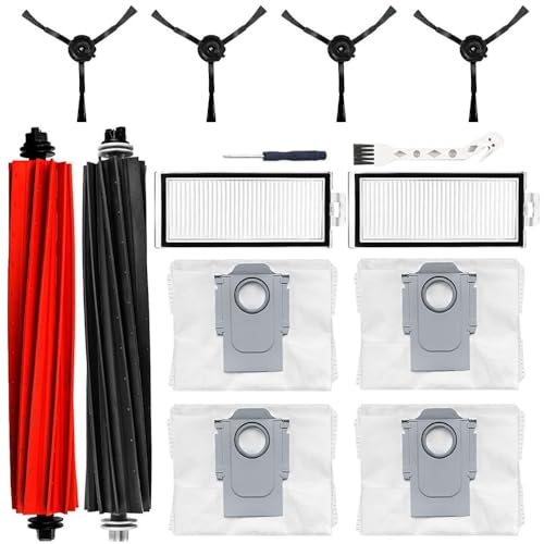 Image of Q5 Max+ Replacement Parts for Roborock Q5 Max+,Q5 DuoRoller+, Q8 Max+ /Q8 Max,Q5 Pro+ /Q5 Pro Vacuum Cleaner,1 set Main Brush,2 HEPA Filters,4 Side Brushes,4 Dust Bags