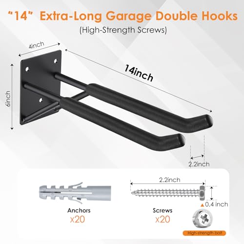 Garage Hooks Heavy Duty 4-Pack - image 2