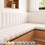 Gmsqj Custom Bench Cushions for Indoor Furniture,Anti-cat Scratch Circle Fleece Window Seat Cushions Indoor,Anti-Slip Bay Window Bench Seat Cushion,Bench Pad Cushion