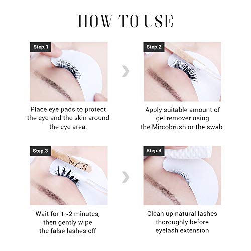 GEL REMOVER for Eyelash Extension / Quickly and Easily Removes Eyelash Extension Adhesive / Fast Dissolution Time / 15ml (Aqua) - Image 5