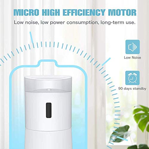 Rokurokuroku Dispenser Sapone Automatico, 500ml Distributore di Sapone Liquido con Sensore Intelligente Erogatore Sapone Touchless Gel Disinfettante Mani per Bagni Cucine e Ristoranti