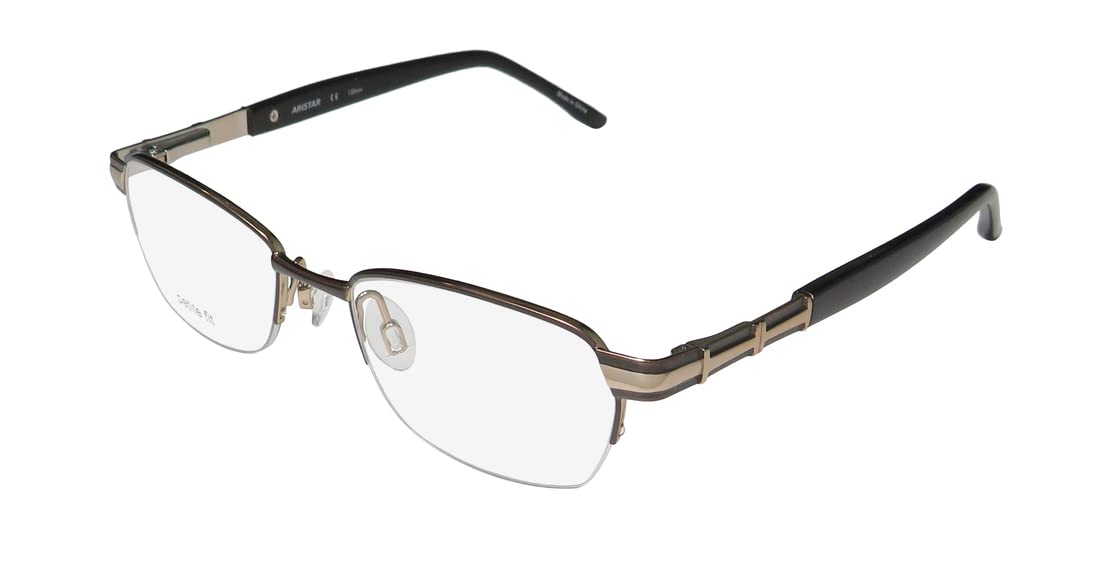 Aristar by Charmant Eyeglasses AR16370 AR/16370 535 Brown Optical Frame 46mm