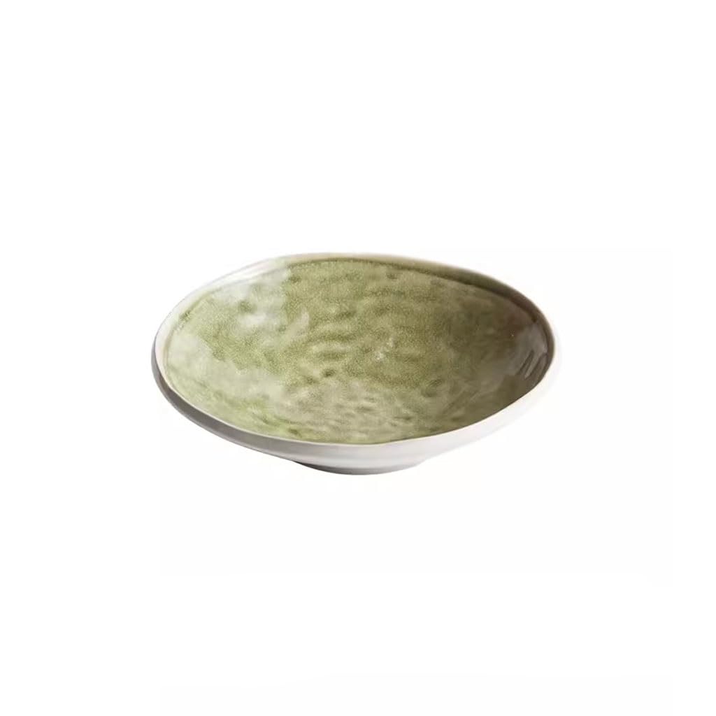 Zestawy talerzy obiadowych do kuchni Ceramiczny nieregularny talerz obiadowy Piec domowy Głęboki talerz do zupy Komercyjny talerz na przekąski Restaura (8,6 cala W)