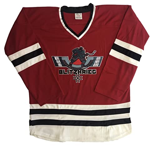 Blitzkrieg Hockey Jerseys - We are Ready to Customize with Your Name and Number (Red, Adult Large)