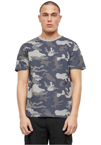 Brandit T-shirt, Camiseta Hombre, Grey Camo, S