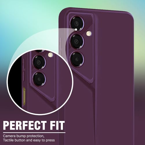 Image of WOW IMAGINE Slim Back Cover for Samsung Galaxy A16 5G | Blade Series Ultra Thin Case with Lightweight Design | Camera Protection | Soft Matte Silicone Flexible Mobile Case - Purple