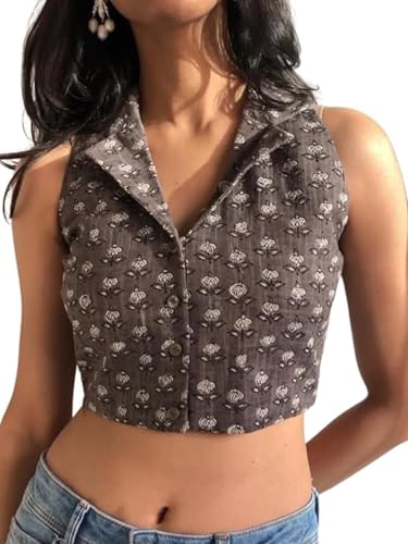 Leriya Fashion Sleeveless Tops for Women | Casual Tops for Women | Crop Tops for Women | Korean Tops for Women |