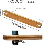 High Chair Footrest, Adjustable Height Natural Bamboo Baby Highchairs Pedal, Suitable for IKEA Antilop High Chair Footstool, 19.7*3.2IN (C01)