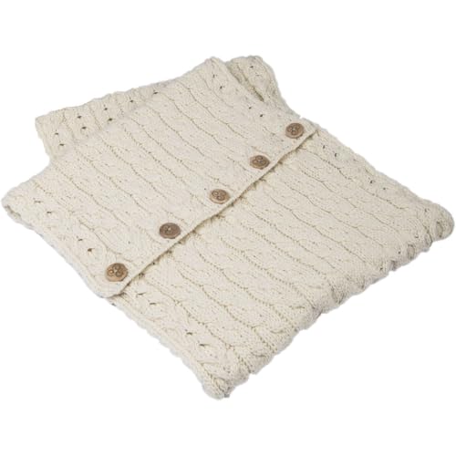 Women's 100% Merino Wool Snood Scarf with Buttons2