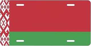 HKITCHENUS Flag of Belarus License Plate Frames Cover for Auto Tag Cars Front Car License Plates Covers for Women Girls Men Boys 6 X 12 Inch