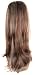 OneDor 22" Slight Curly 3/4 Ladies Half Wig Kanekalon Hair Synthetic Wigs with Comb on a mesh head cap (R1224B)