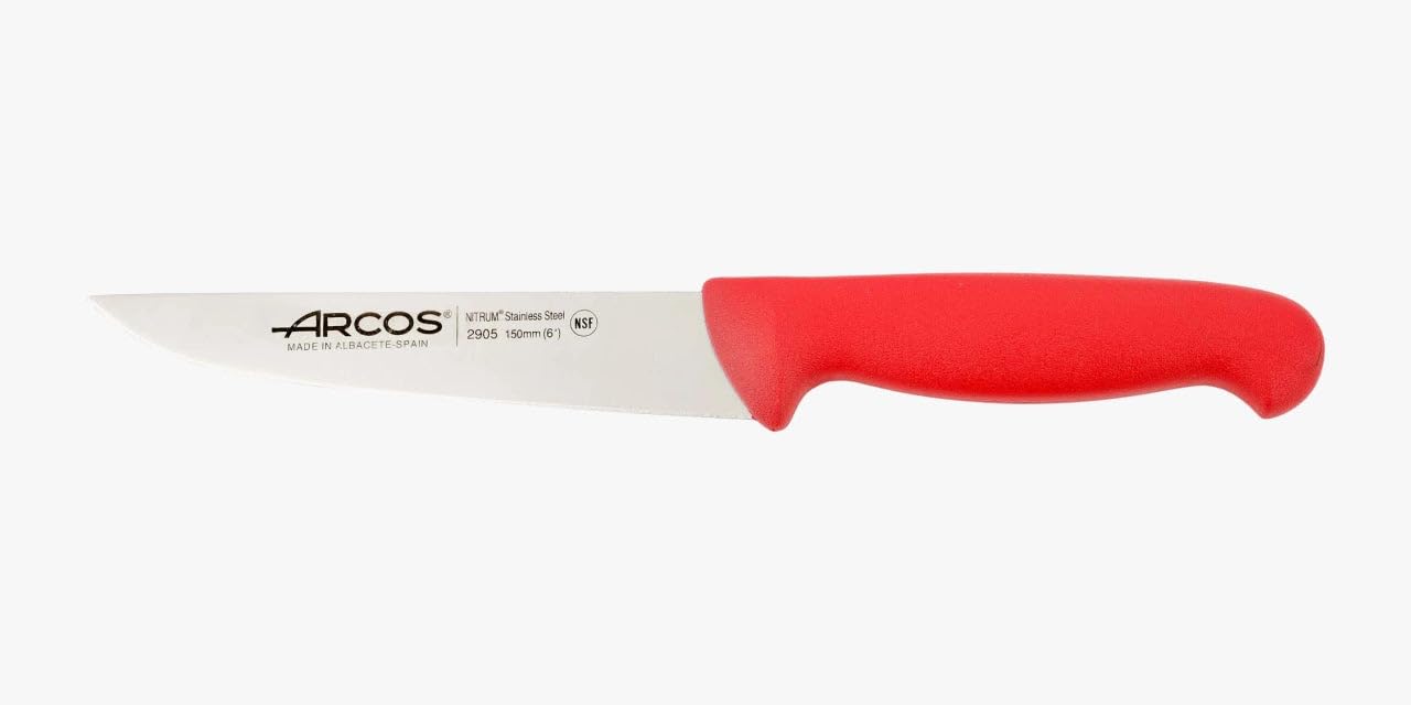 Arcos Cuchillo Chef con Hoja Acero Inoxidable Nitrum 200 mm. Cuchillo Cocina Profesional multipropósito. Mango ergonómico Polipropileno. Serie 2900. Color Negro. — view 53