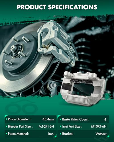 Image of SCITOO - Front Disc Brake Calipers Assembly For Lexus,For Toyota | Models - For Land Cruiser 1993 1994 1995 1996 1997,For LX450 1996 1997 191653 191654