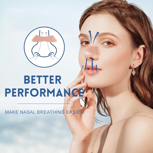 100pcs nasal strips for snoring extra strength nose strips breathing nose tape for sports and sleep anti snoring strips help stop snoring and nasal congestion relief