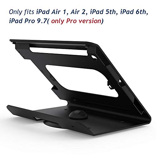 Beelta Kiosk Ipad Stands - 360 Swivel Base, Ipad Desktop Stand For Ipad Air 1 2, Pro 9.7, Ipad 5 6 Gen All Metal Black, Bsc102B #TOP5