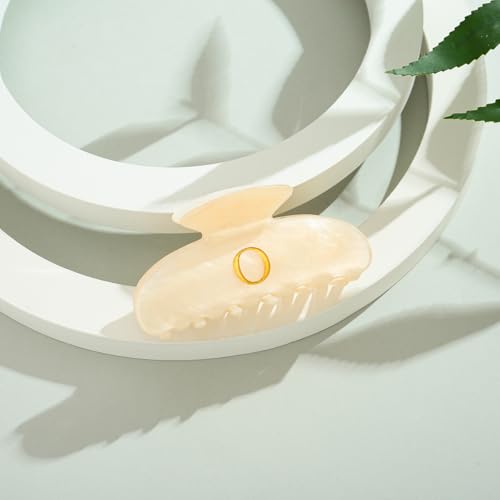 Image of LILIE&WHITE Acrylic Letter Hair Clips For Women Stylish O Initial Hair Claw Alphabet Hair Clip Fashion Glitter Monogram Claw Clip Elegant And Durable Hair Accessory Large Hair Clips O