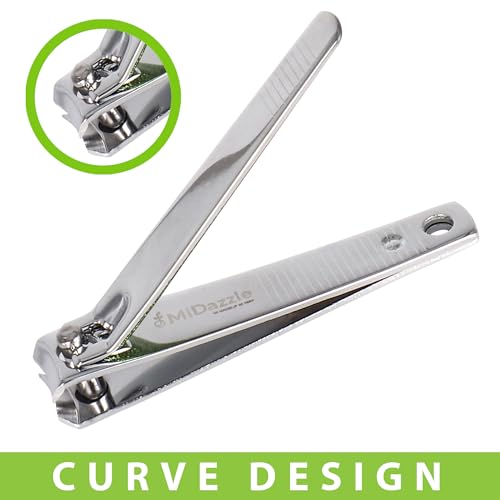 Midazzle Large Nail Clipper/Cutter (Silver-Green) - Pack of 1 - Image 4