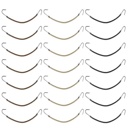 EUPSIIU 21 Gomas Pelo Gancho, Soporte para Cola de Caballo, Banda Elástica Gancho, Ganchos Pelo, Bandas De Goma,Gancho De Pelo Elástico, Ganchos de Cola de Caballo para Peinado de Mujeres (Multicolor)