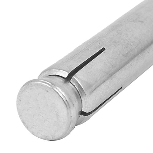 Image of uxcell M12x150mm 304 Stainless Steel Ring Lifting Sleeve Expansion Closed Hook Eye Bolt