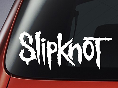 Adesivo in vinile - Slipknot logo bianco - auto