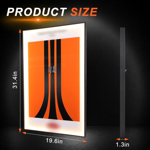 Image of Display Wallboard with Led for Lego Technic Bugatti Chiron Pur Sport 42222 | Display Wall Mount with Led Lights, Home Decor Adult Collectibles Wall Mount, Gift for Car Model Collectors(No Car Included)