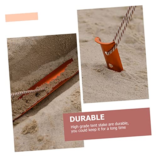 8 piezas Estacas para Tienda de Campaña de Aleación de Aluminio Naranja para Exterior Gama Profesional miniatura 5