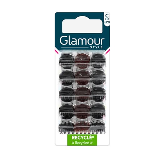 Pinces à cheveux noir marron GLAMOUR STYLE modèle ergonomique