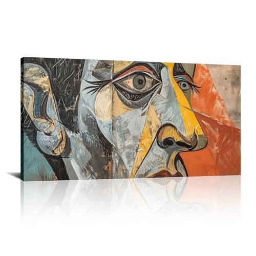 Pintura en lienzo abstracta de diseño vanguardista y gran fidelidad cromática
