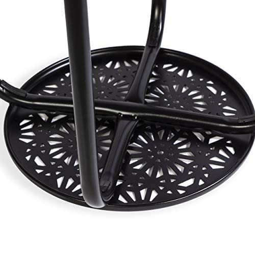 Atlantic Daisy Stackable Stool 6 Pack Black #TOP4