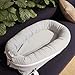 Deluxe Infant Lounger, Baby Nest Cover for Baby Girls & Boys, Newborn Essentials for Baby 0-12 Months, 100% Cotton (Corduroy Cotton, Gainsboro)
