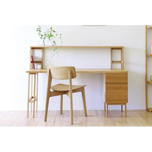 [開梱設置]高野木工 プレーンデスク SET10 オーク(W150×D70cm)[10年保証]